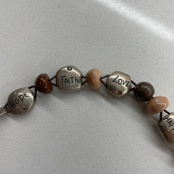 Love, Hope, Happiness,Faith Inspirational Bracelet from Chico’s - Picture 9 of 9